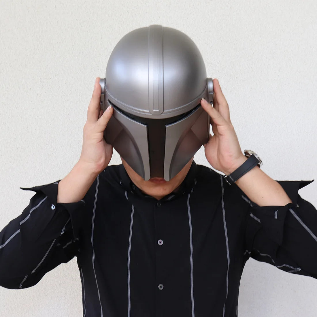 Star Wars Mandalorian PVC Helmet Mask Adult Cosplay Anime Halloween Party Prop Unisex Western Animation Model
